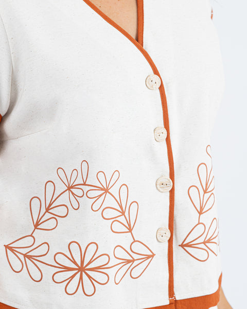 CHALECO ESTAMPADO CONTRASTE REF 1142582