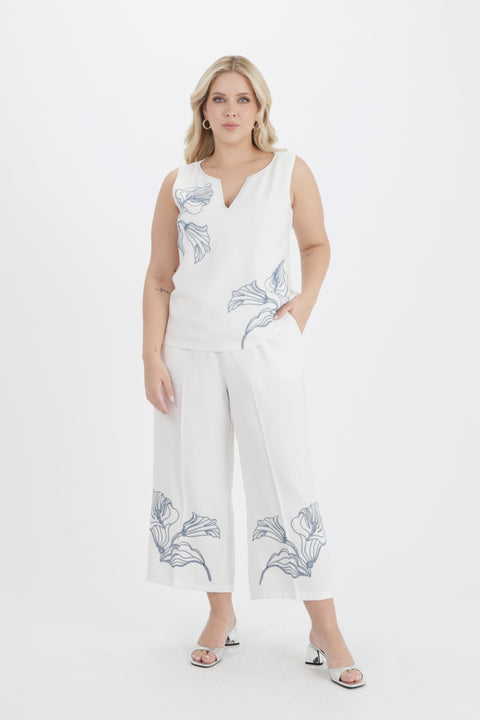 BLUSA CON ESCOTE Y ABERTURA PARA MUJER 1142669