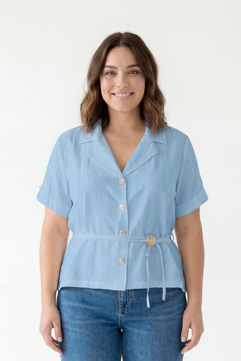 CAMISERA CON CINTURON PARA MUJER 1142678