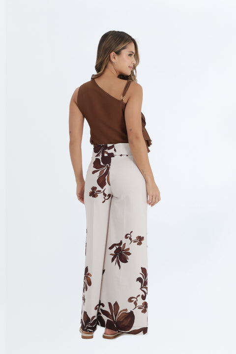 PANTALON ESTAMPADO CENEFA PARA MUJER 1196426